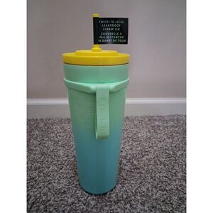 NEW! Starbucks Blue Green Gradient 24 oz Grande Cold Cup Tumbler